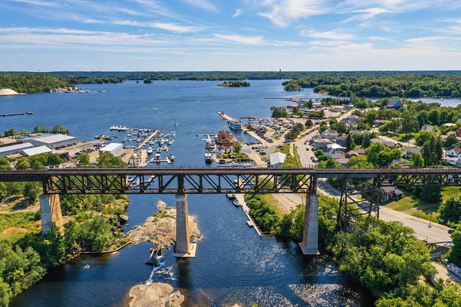 Forested land and natural waterfronts